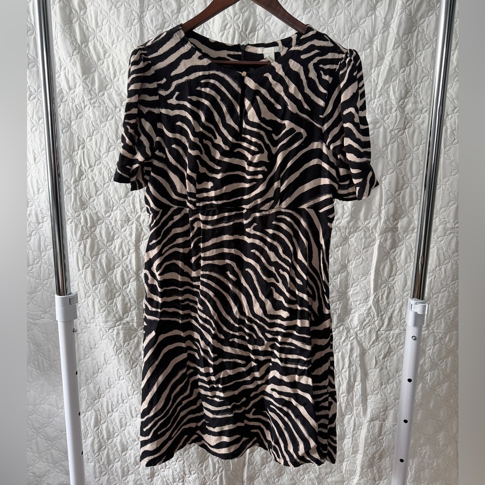 H&M zebra print dress